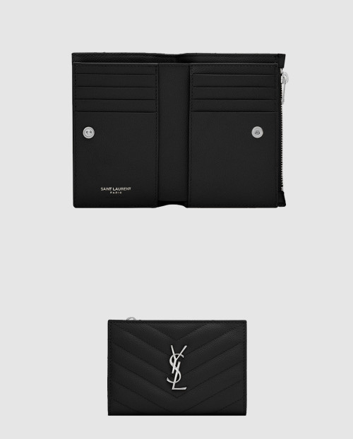 [SAINT LAURENT-생로랑]투파트 지퍼 중지갑 668287