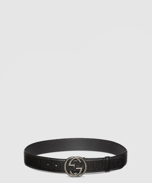 [GUCCI-구찌]인터로킹 G 버클 벨트 774153