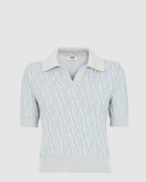 [FENDI-펜디]FF 울 및 캐시미어 폴로 셔츠 FZXD06