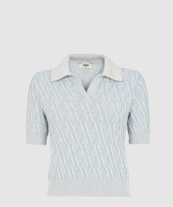 [FENDI-펜디]FF 울 및 캐시미어 폴로 셔츠 FZXD06