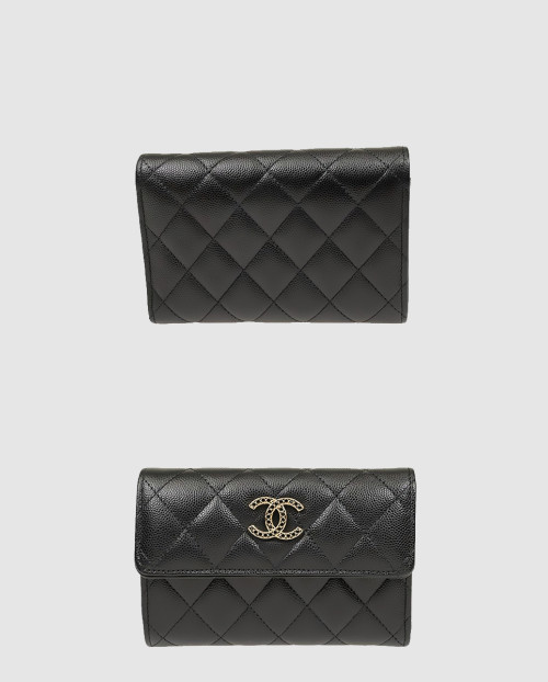 [CHANEL-샤넬]퀼팅 엠보 지갑 AP3398