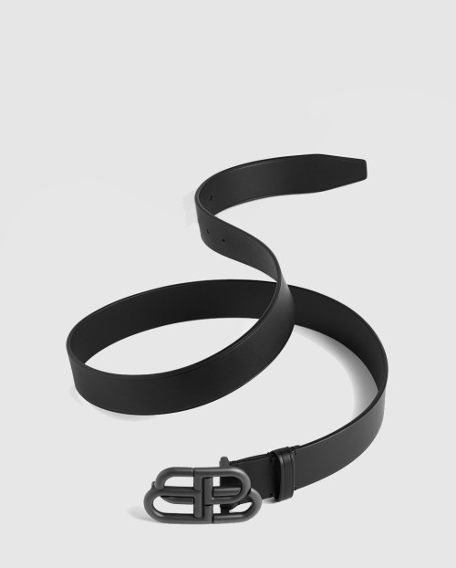 [BALENCIAGA-발렌시아가]BB 라지 벨트 블랙 570370