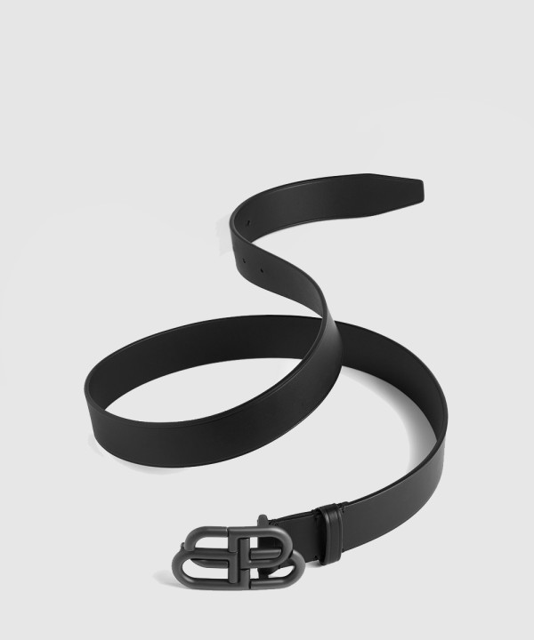 [BALENCIAGA-발렌시아가]BB 라지 벨트 블랙 570370