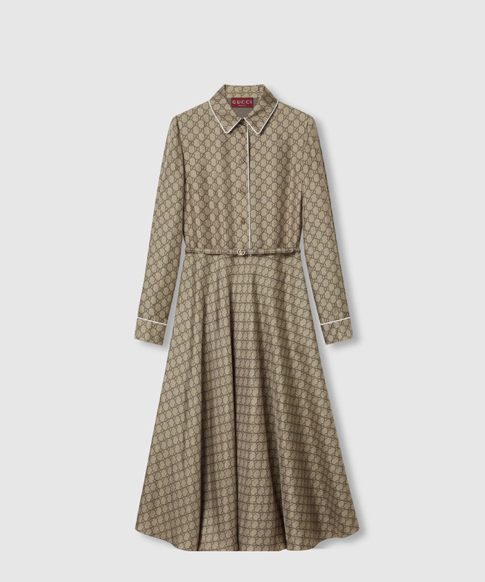 레플리카|이미테이션 gucci-구찌gg-트윌-실크-드레스-813259