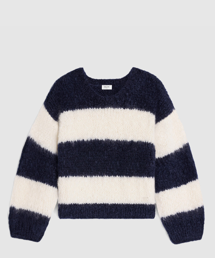 레플리카|이미테이션 celine-셀린느청키-모헤어-울-스트라이프-크루넥-스웨터-2a16z8