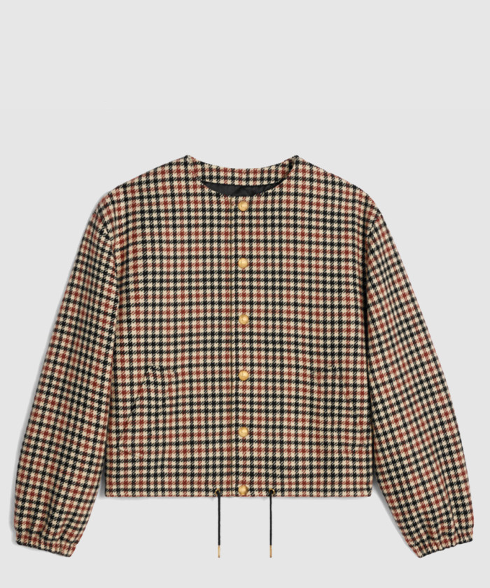 레플리카|이미테이션 celine-셀린느체크-울-솔리드-칼라-재킷-2w7522