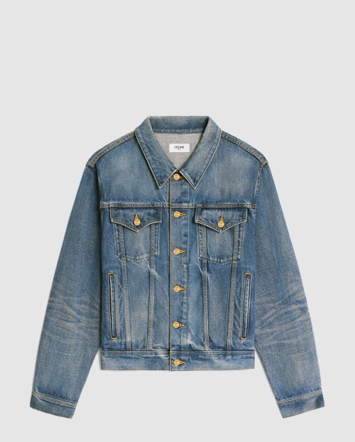 [CELINE-셀린느]Trucker Union 오버사이즈 데님 재킷 워싱 2Q5629