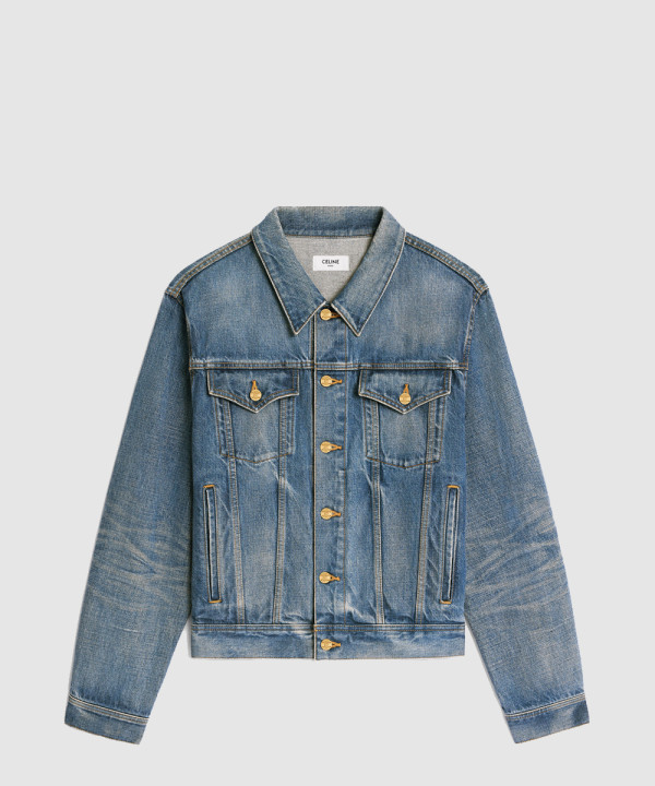 [CELINE-셀린느]Trucker Union 오버사이즈 데님 재킷 워싱 2Q5629
