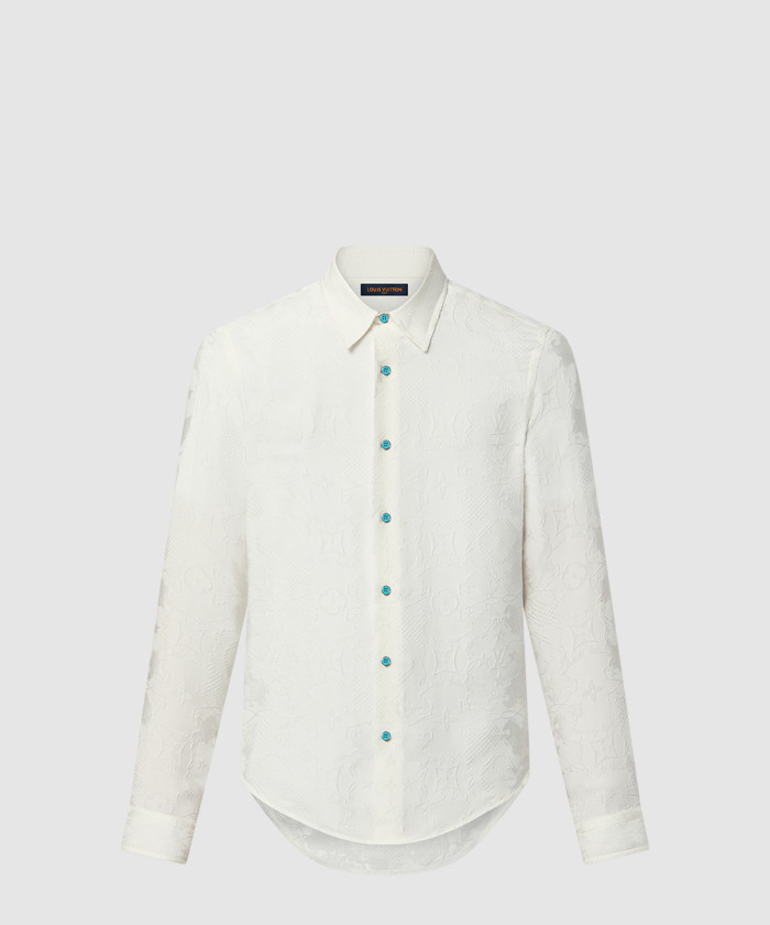 레플리카|이미테이션 louis-vuitton-루이비통긴팔-자카드-실크-셔츠-1afwry