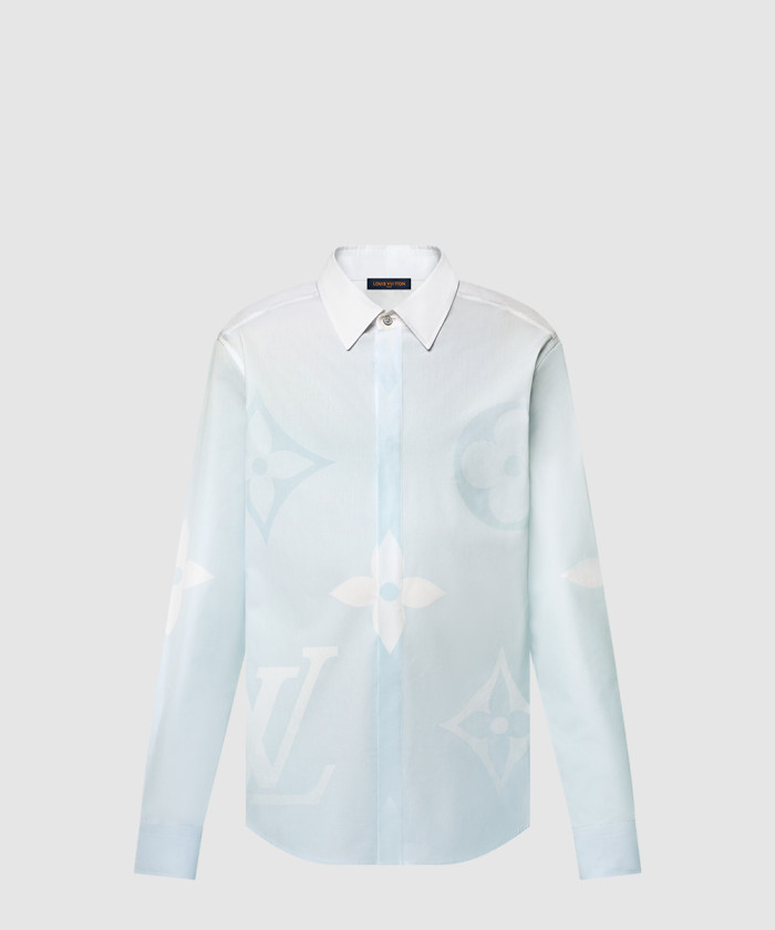 레플리카|이미테이션 louis-vuitton-루이비통모노그램-프린티드-롱-슬리브드-코튼-포플린-셔츠