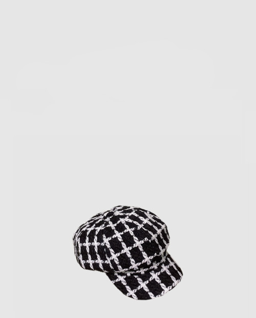 [CHANEL-샤넬]울 트위드 팔각모자 AA8913