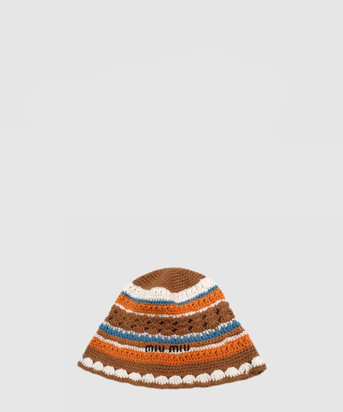 레플리카|이미테이션 miumiu-미우미우니트-스트라이프-캡-5hc754
