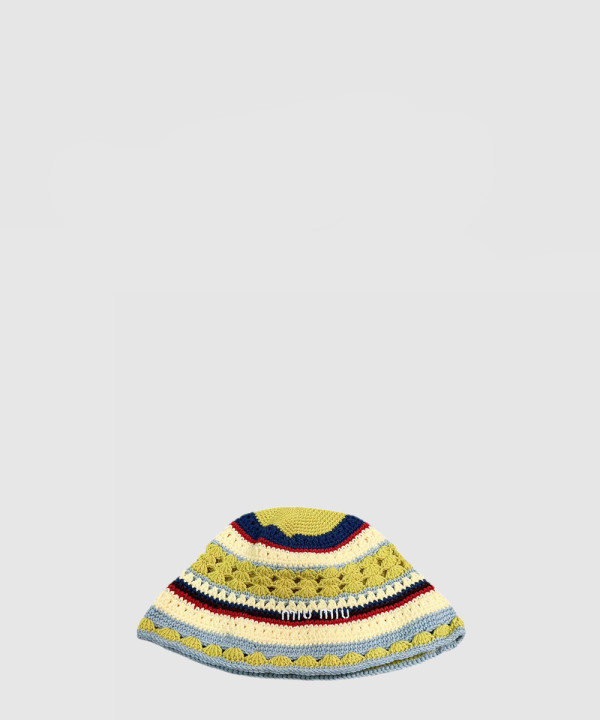 [MIUMIU-미우미우]니트 스트라이프 캡 5HC754