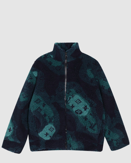 [LOUIS VUITTON-루이비통]모노그램 카모 플리스 블루종 1AATYX