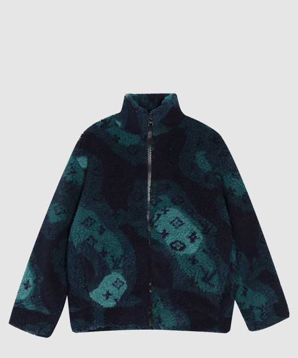 [LOUIS VUITTON-루이비통]모노그램 카모 플리스 블루종 1AATYX