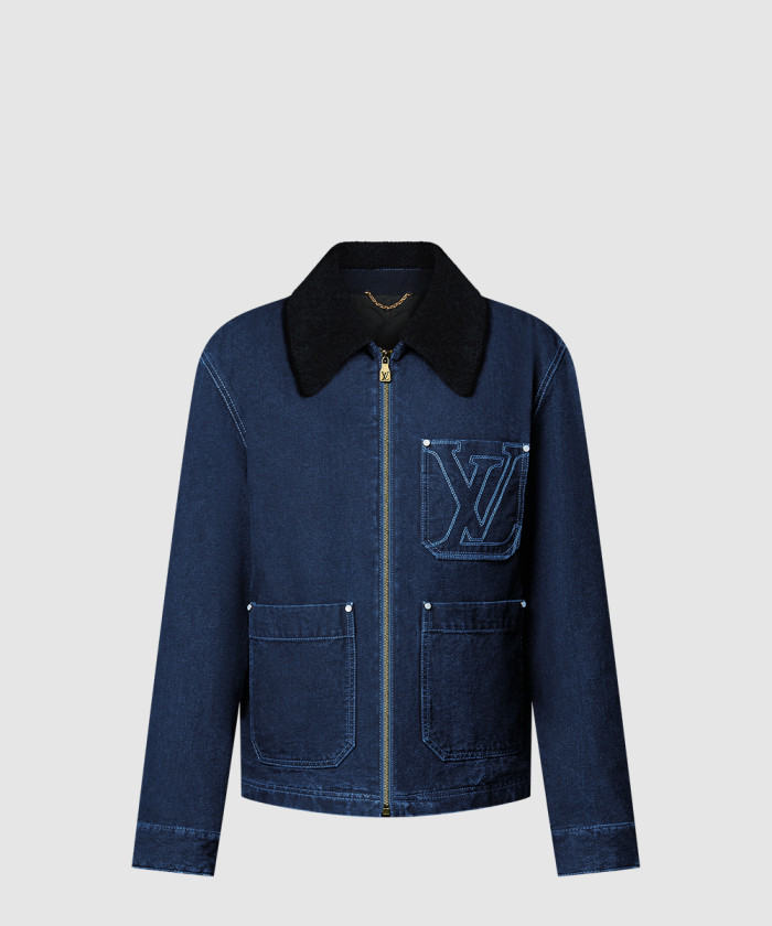 레플리카|이미테이션 louis-vuitton-루이비통윈터리-워크웨어-데님-재킷-1agio4