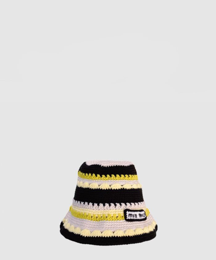 레플리카|이미테이션 miumiu-미우미우니트-스트라이프-캡-5hc754-8