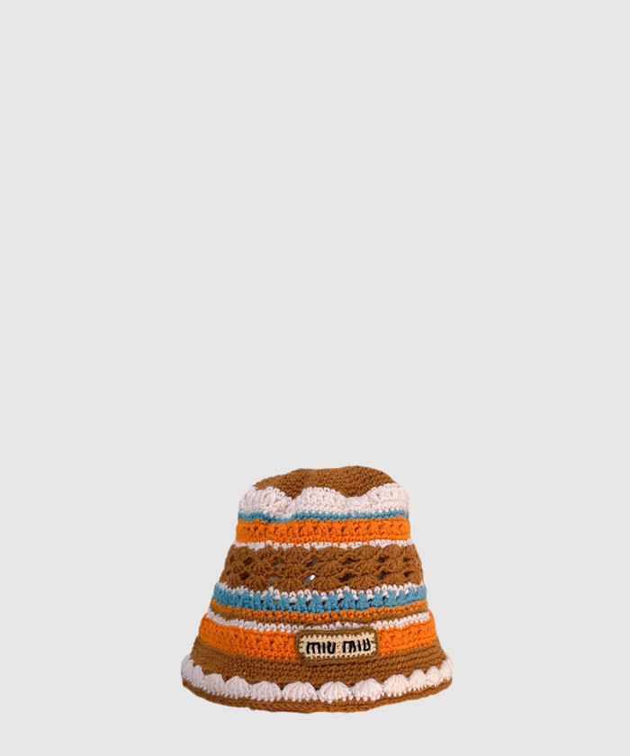 레플리카|이미테이션 miumiu-미우미우니트-스트라이프-캡-5hc754-9