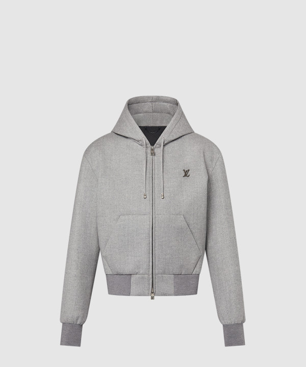 [LOUIS VUITTON-루이비통]테일러드 테크니컬 울 후디드 블루종 1AFYBQ