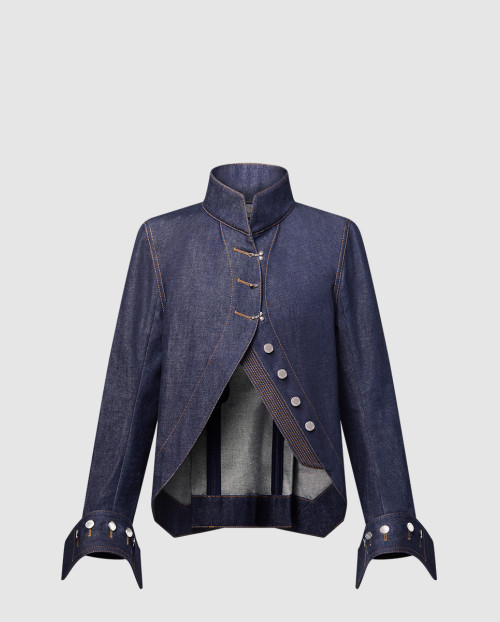 [LOUIS VUITTON-루이비통]워시드 데님 라이더 재킷 1AGEC1