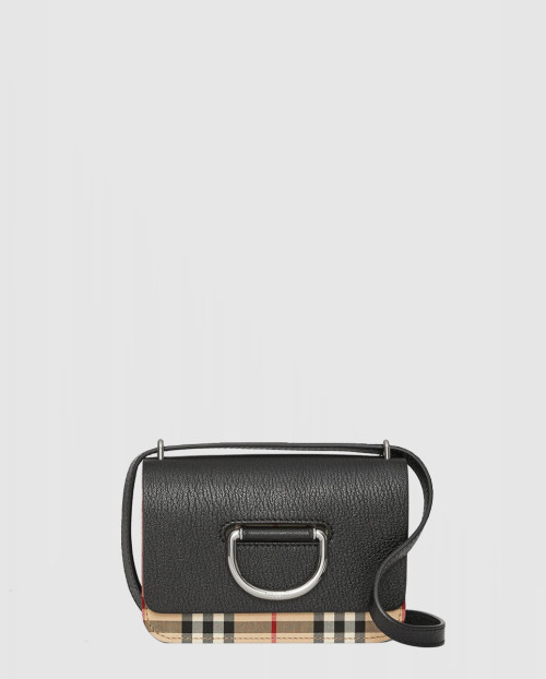 [BURBERRY-버버리]미니 체크 D링백 80109591
