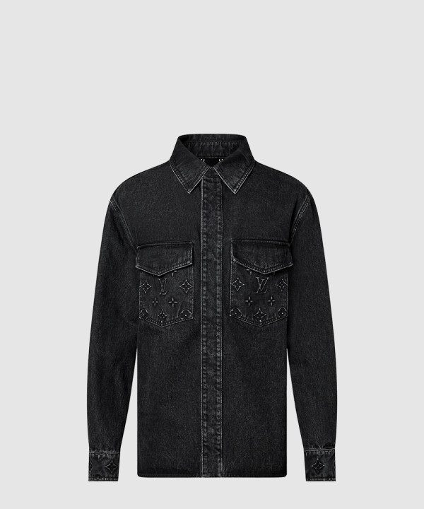 [LOUIS VUITTON-루이비통]데님 재킷 셔츠 1AFAX1