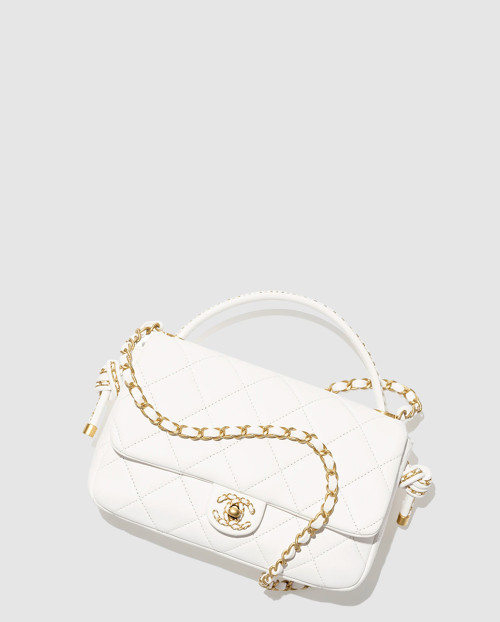 [CHANEL-샤넬]핸들 장식의 플랩백 AS5317