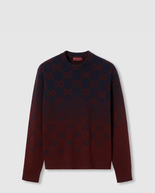 [GUCCI-구찌]GG 그라데이션 울 자카드 스웨터 788533
