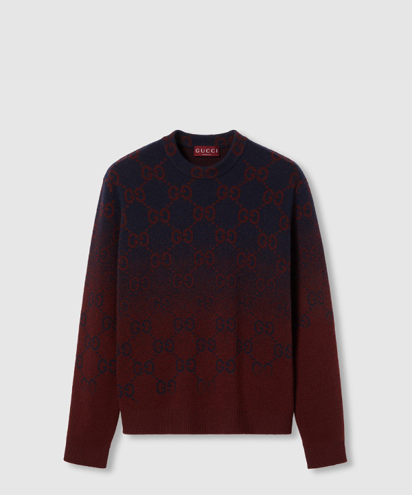 [GUCCI-구찌]GG 그라데이션 울 자카드 스웨터 788533