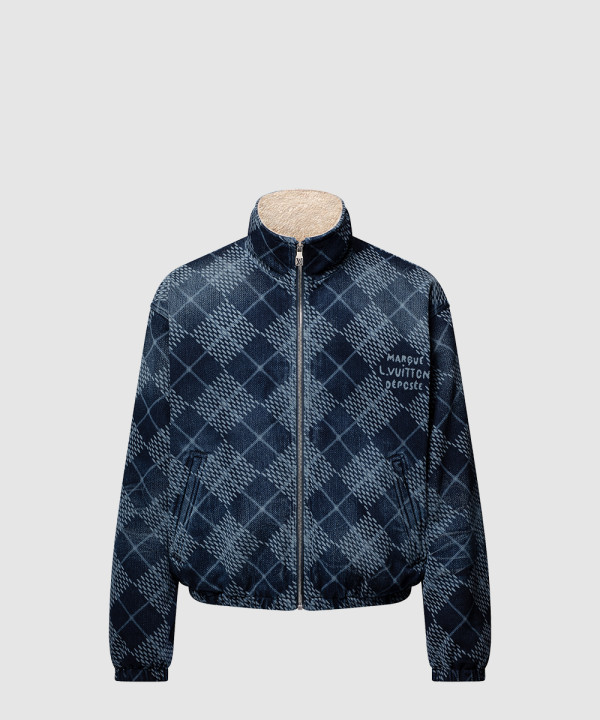 [LOUIS VUITTON-루이비통]데님 플리스 블루종 1AGINP