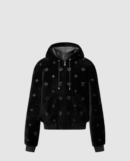 [LOUIS VUITTON-루이비통]모노그램 엠벨리시드 시어링 후디 1AHBYN