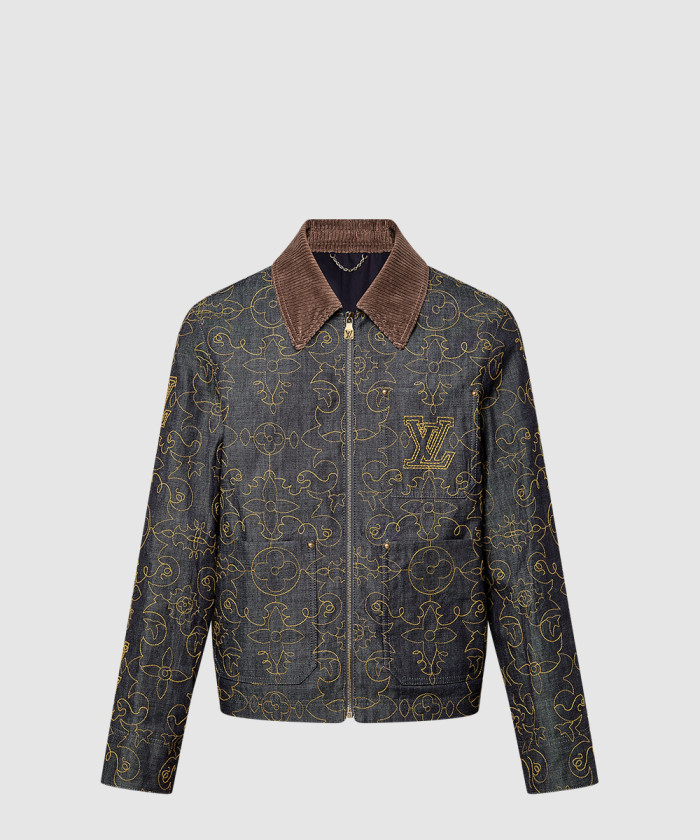 레플리카|이미테이션 louis-vuitton-루이비통엠브로이더드-데님-워크웨어-재킷-1afwxm