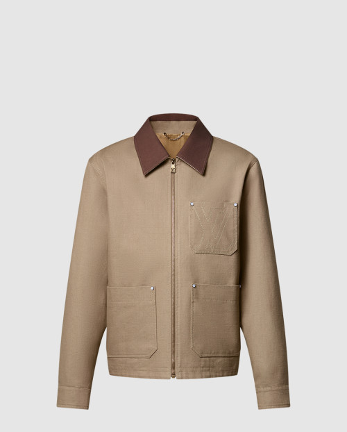 [LOUIS VUITTON-루이비통]워크웨어 코튼 캔버스 블루종 1AGIT7