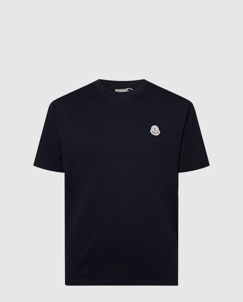 [MONCLER-몽클레어]로고 패치 코튼 티셔츠