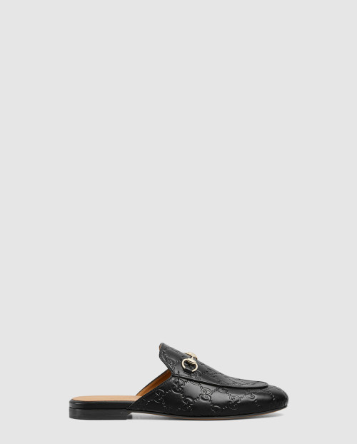 [GUCCI-구찌]GG 레더 홀스빗 슬리퍼 813864