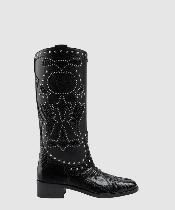 레플리카|이미테이션 gucci-구찌더블-g스터드-장식의-부츠-719839