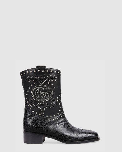 [GUCCI-구찌]더블 G스터드 장식의 부츠 750508