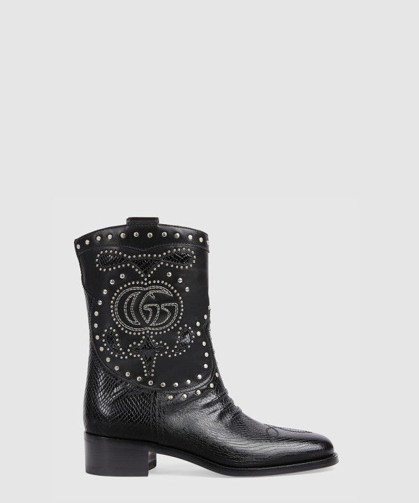 [GUCCI-구찌]더블 G스터드 장식의 부츠 750508