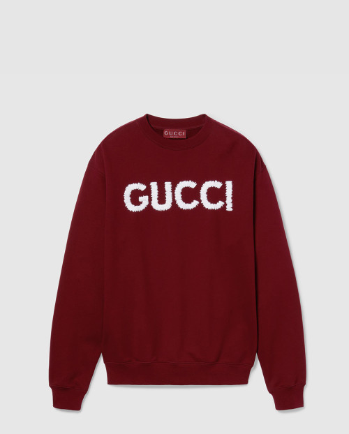 [GUCCI-구찌]자수 코튼 저지 스웨트셔츠 784413