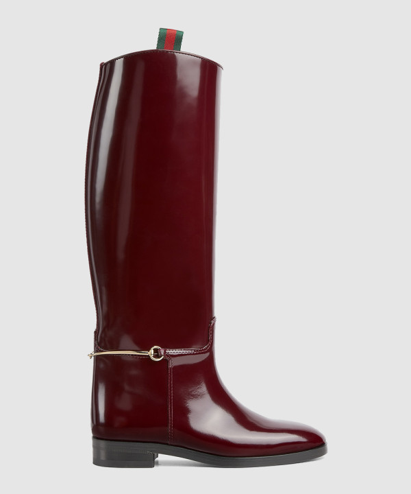 [GUCCI-구찌]홀스빗 레더 하이 부츠 805312