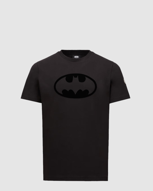 [MONCLER-몽클레어]플록드 배트맨 로고 코튼 티셔츠