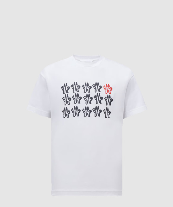 [MONCLER-몽클레어]엠보싱 로고 코튼 티셔츠