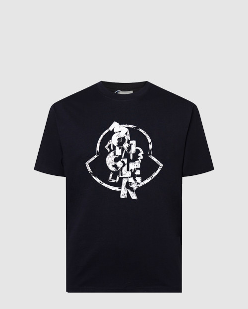[MONCLER-몽클레어]로고 모티프 코튼 티셔츠