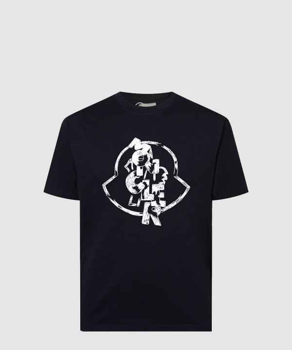 [MONCLER-몽클레어]로고 모티프 코튼 티셔츠