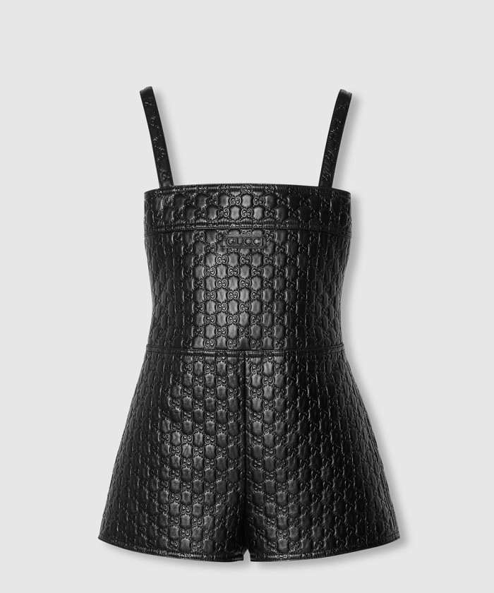 레플리카|이미테이션 gucci-구찌gg-엠보싱-레더-쇼트-점프수트-810394