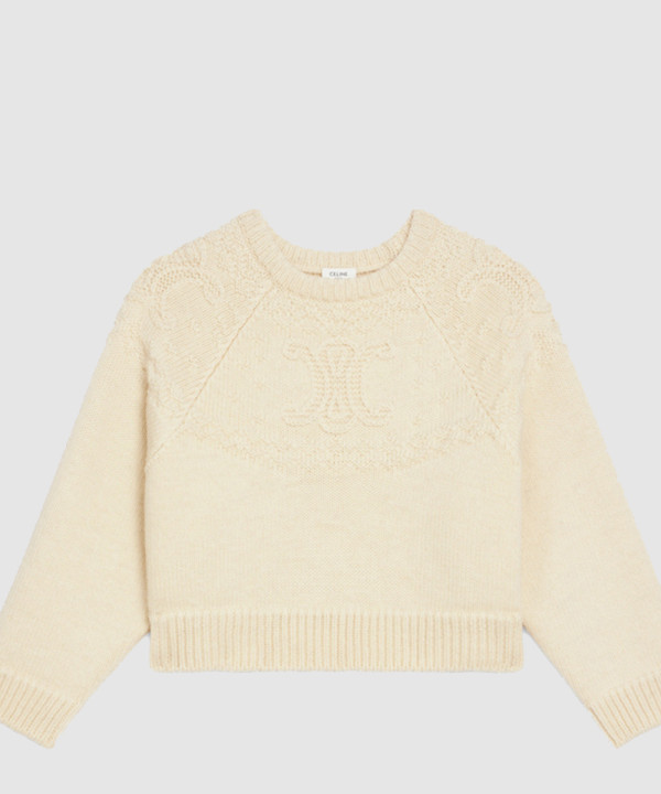 [CELINE-셀린느]트리옹프 크루넥 스웨터 2AH803