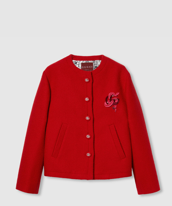 [GUCCI-구찌]자수 울 재킷 816195