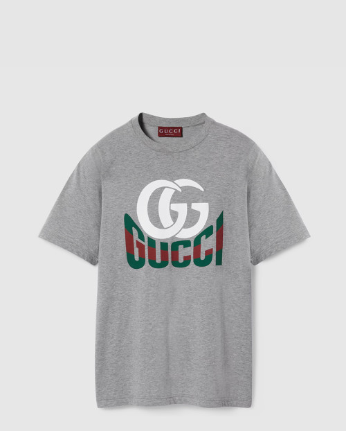 [GUCCI-구찌]프린트 코튼 저지 티셔츠 ‎796395
