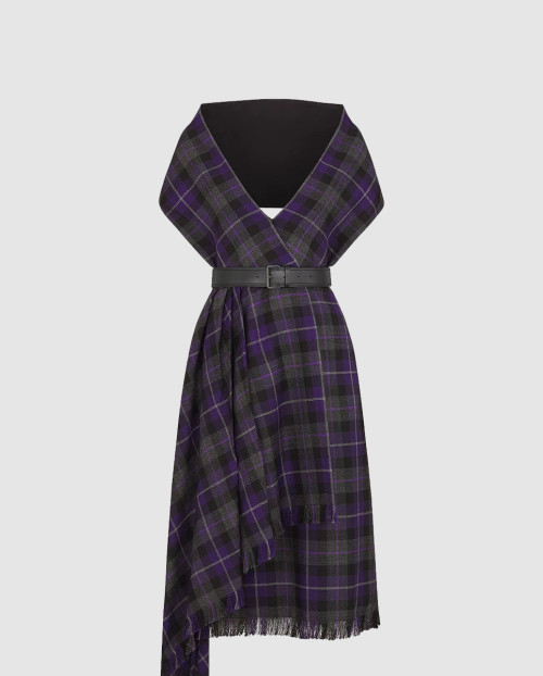 [DIOR-디올]벨트 미디 드레스 511R2