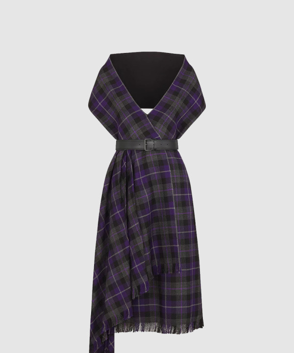 [DIOR-디올]벨트 미디 드레스 511R2